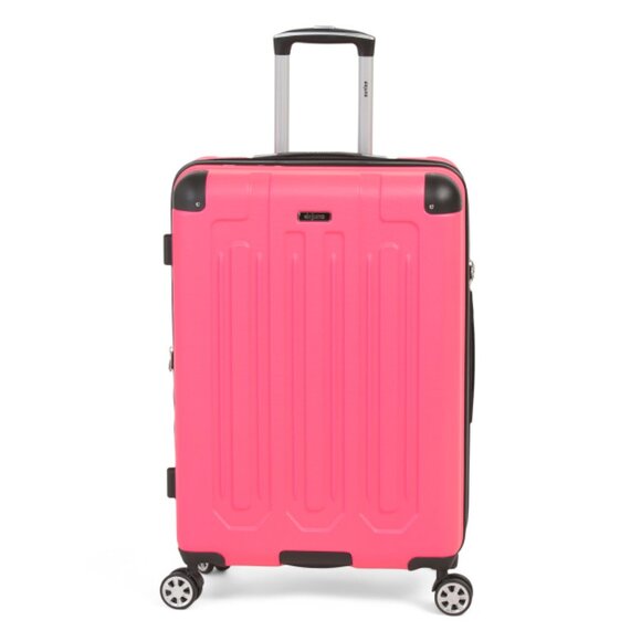DEJUNO Pink 26in Tutin Scratch Resistant Hardside Spinner - Picture 1 of 2